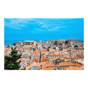 Dubrovnik historic center photo print