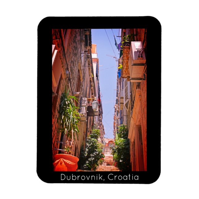 Dubrovnik Inside the Old City Walls II Holiday Pos Magnet (Vertical)