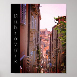 Dubrovnik Inside the Old City Walls III Poster