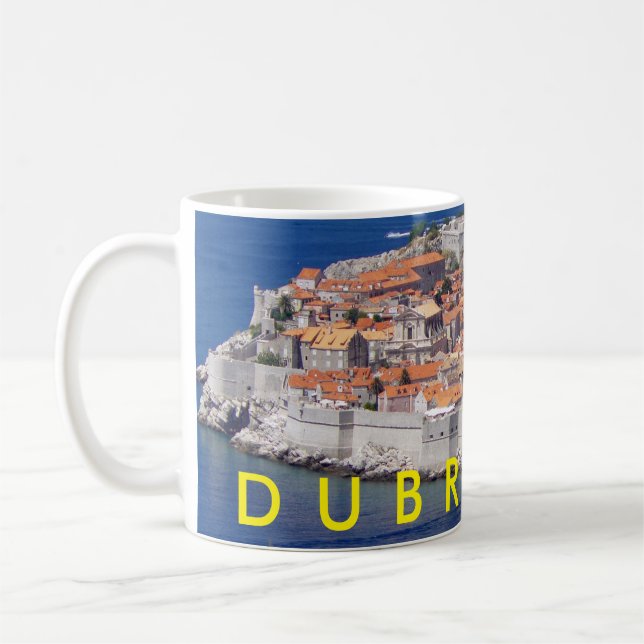 Dubrovnik panoramic view mug (Left)