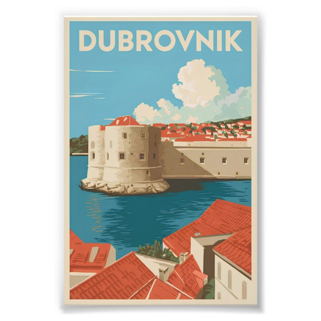Dubrovnik vintage photo print (Front)