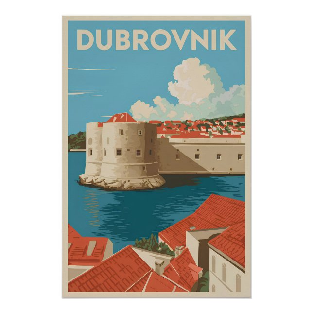 Dubrovnik vintage poster (Front)