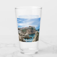 Dubrovnik walls view from sea