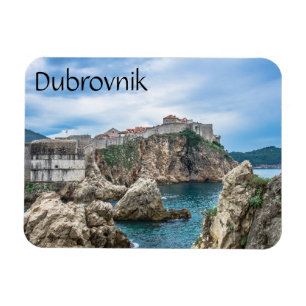 Dubrovnik walls view from sea magnet