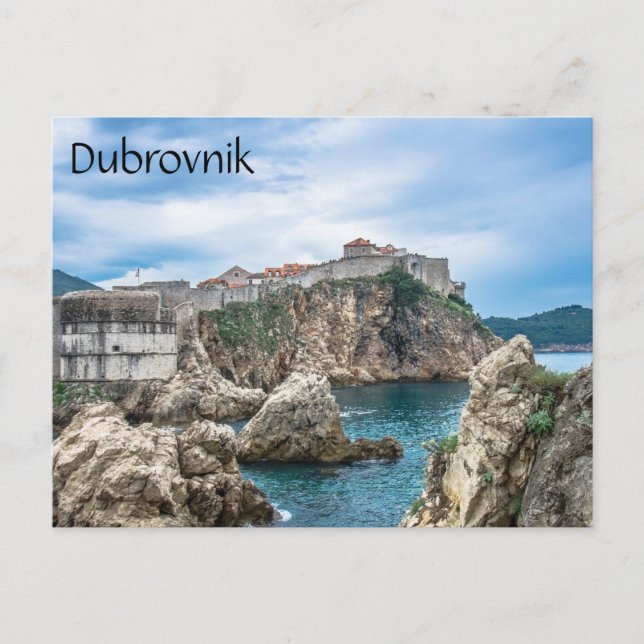 Dubrovnik walls view from sea postcard (Front)