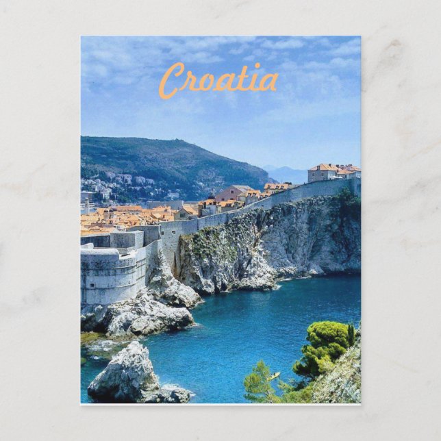 Dubrovnik's Old City Postcard (Front)