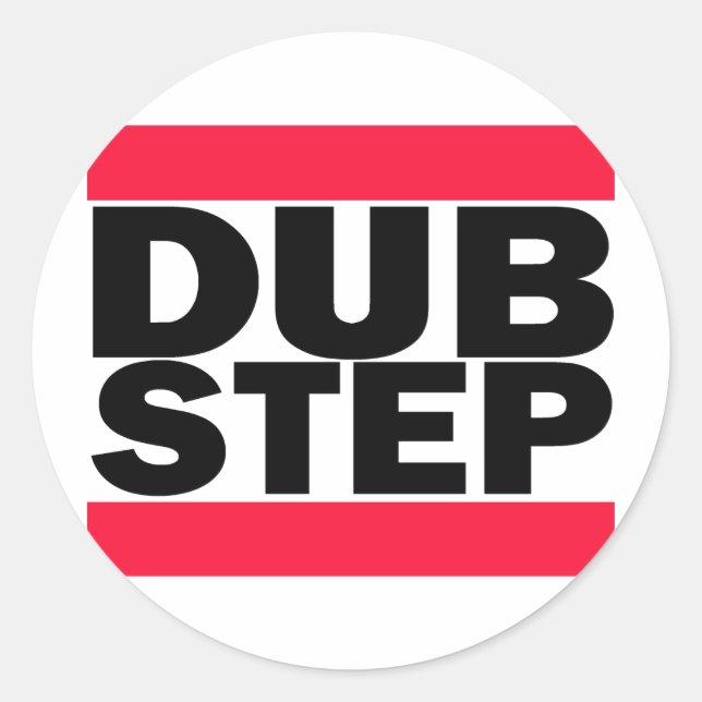 Dubstep Classic Round Sticker (Front)