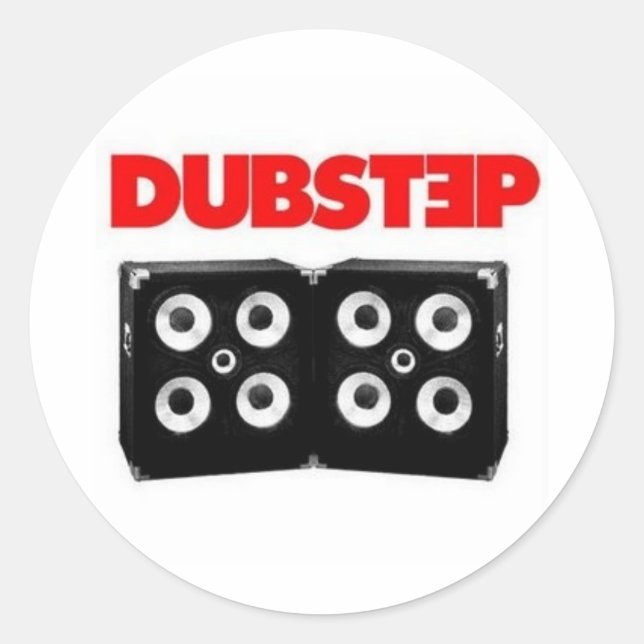 Dubstep Classic Round Sticker (Front)