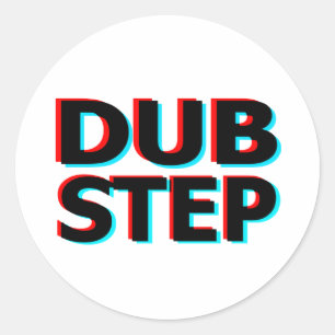 Dubstep Filthy dub step bass techno wobble Classic Round Sticker