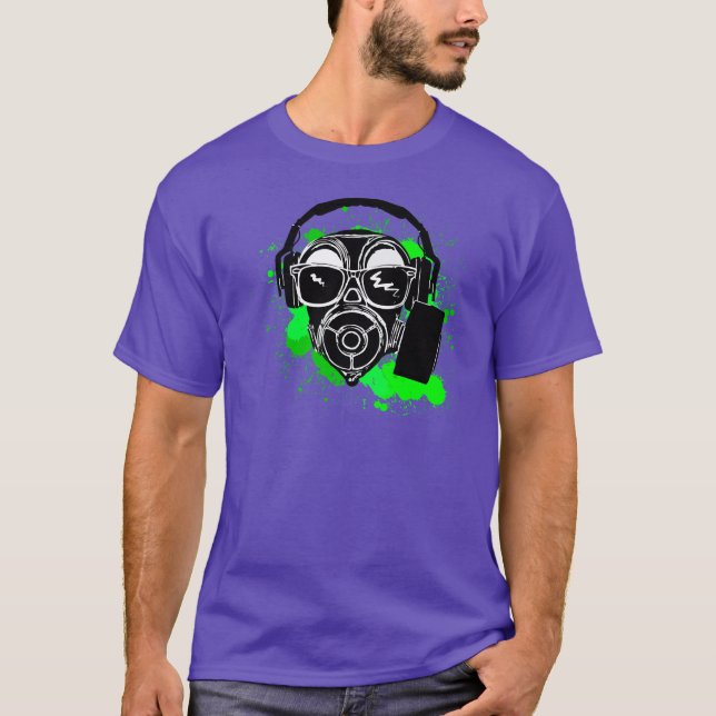 Dubstep Gasmask T-Shirt (Front)