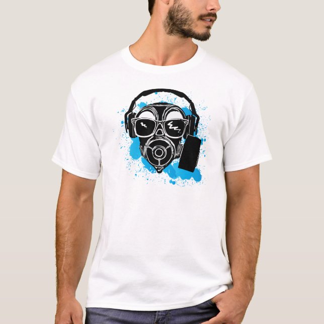 Dubstep Gasmask T-Shirt (Front)