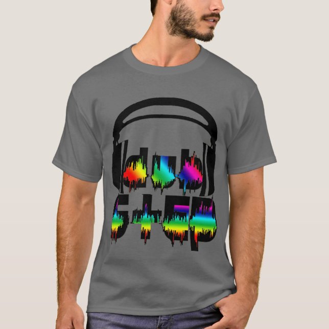 Dubstep Headphones T-Shirt (Front)