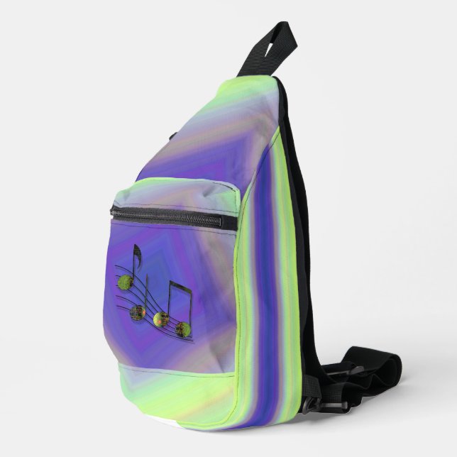 Dubstep Notes Sling Bag (Right Corner)