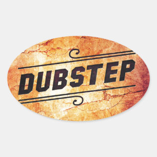 Dubstep Oval Sticker