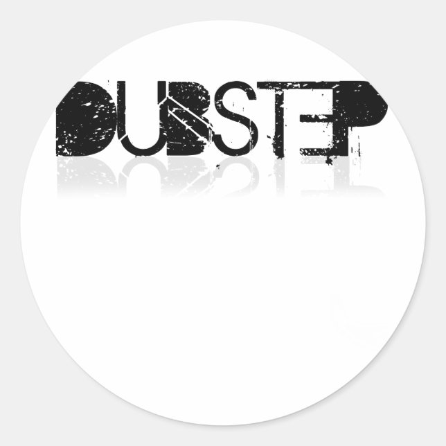 Dubstep Reflection Classic Round Sticker (Front)
