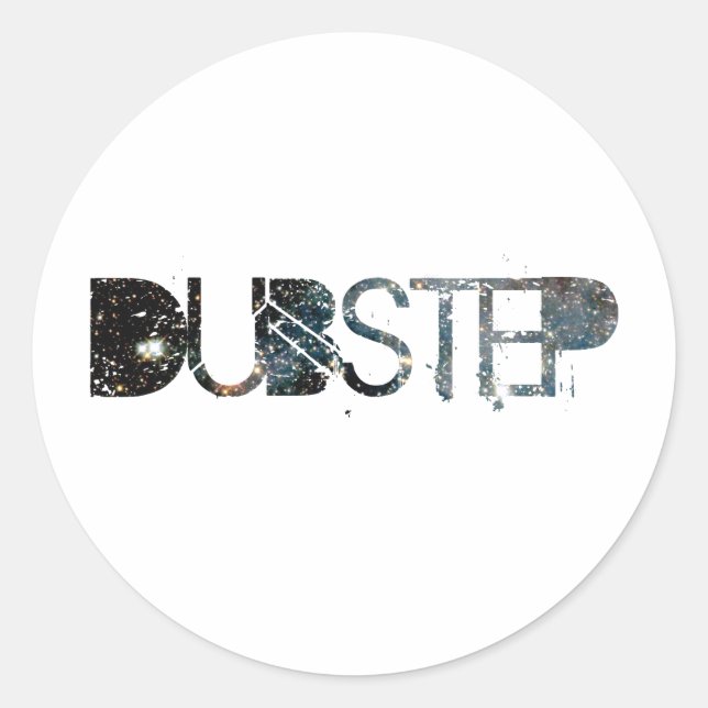 Dubstep Space Classic Round Sticker (Front)