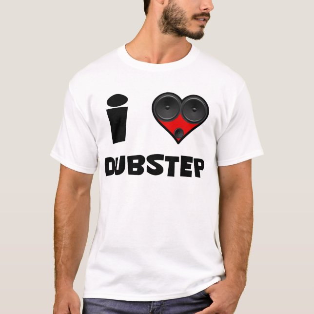 dubstep speaker heart T-Shirt (Front)