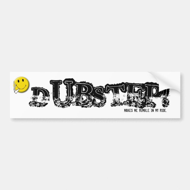 dubstep techno sticker (Front)