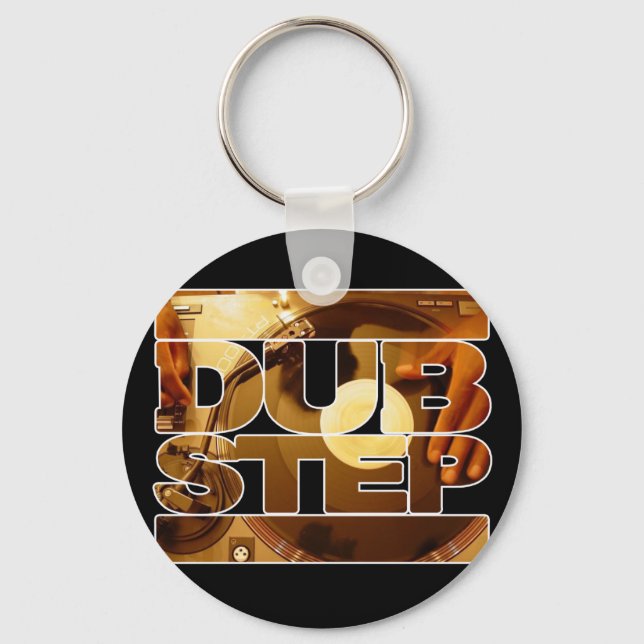 DUBSTEP vinyl dubplates music dub step download Key Ring (Front)