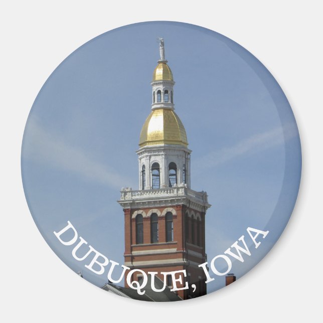 Dubuque. Iowa Souvenir Magnet (Front)