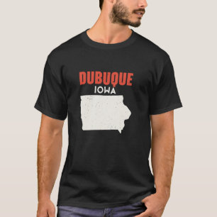 Dubuque Iowa USA State America Travel Iowan  T-Shirt