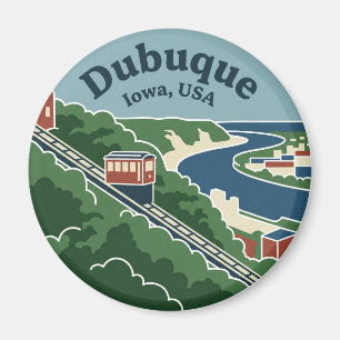 Dubuque USA Magnet