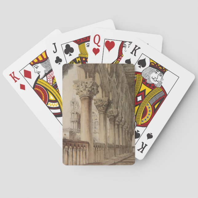 Ducal Palace (by John Ruskin) Playing Cards (Back)