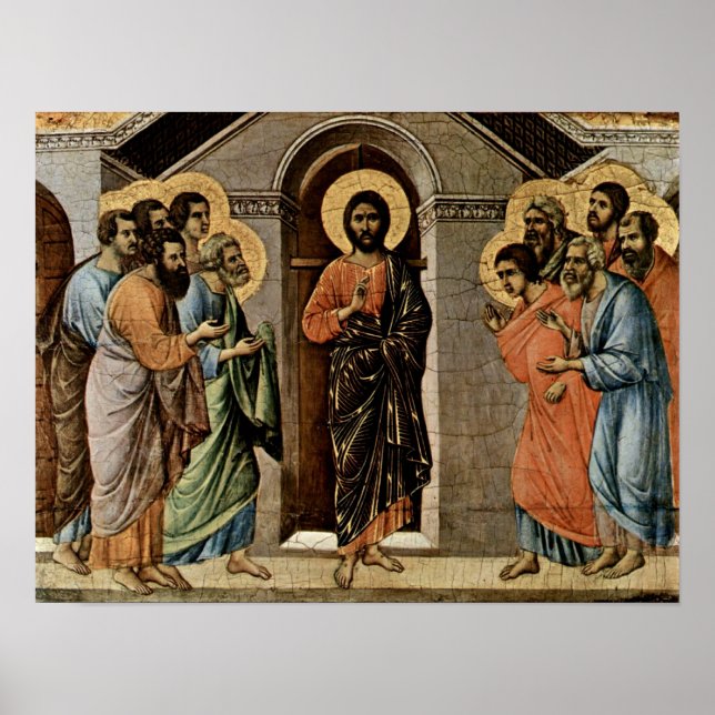 Duccio di Buoninsegna - Christ appears to Apostles Poster (Front)
