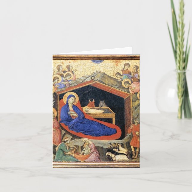 Duccio Nativity, English text card (Front)