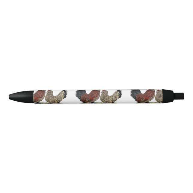 D'Uccle Bantams:  Mille Fleur Black Ink Pen (Front)
