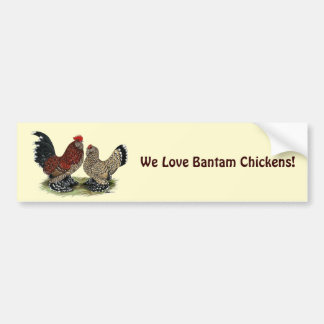 D'Uccle Bantams: Mille Fleur Bumper Sticker