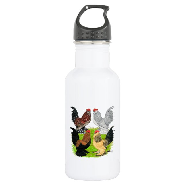 D'Uccles Four Roosters 532 Ml Water Bottle (Front)
