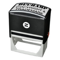 Duchamp, Copyright & Trademark Rubber Stamp