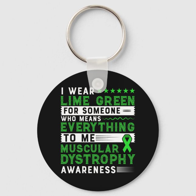 Duchenne Muscular Dystrophy Awareness Key Ring (Front)