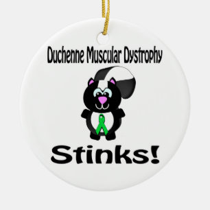 Duchenne Muscular Dystrophy Stinks Skunk Awareness Ceramic Tree Decoration