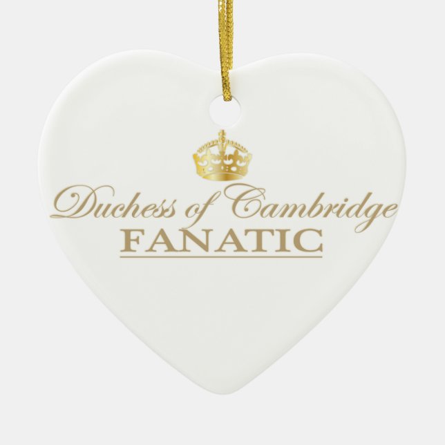 Duchess of Cambridge Fanatic Ceramic Tree Decoration (Front)