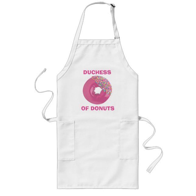 Duchess of Doughnuts Sprinkles Long Apron (Front)
