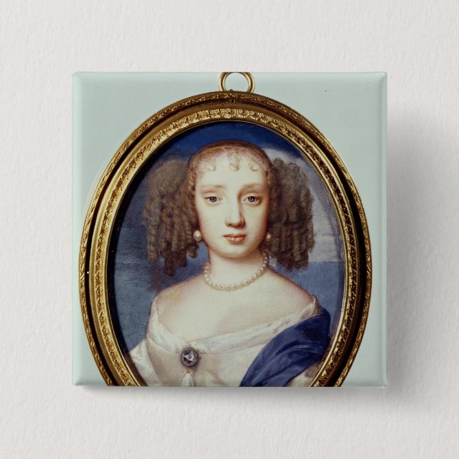 Duchess of Orleans, c.1665 15 Cm Square Badge (Front)