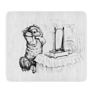 Duchess the Dog Brushing her Hair (Beatrix Potter) Cutting Board