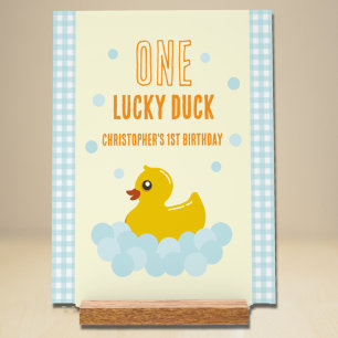 Duck 1st Birthday Acrylic Sign