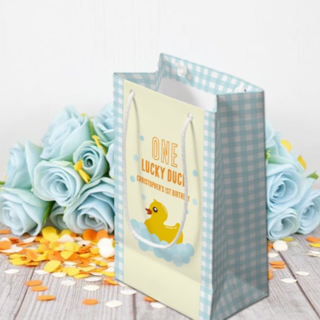 Duck 1st Birthday Small Gift Bag (Creator Uploaded)