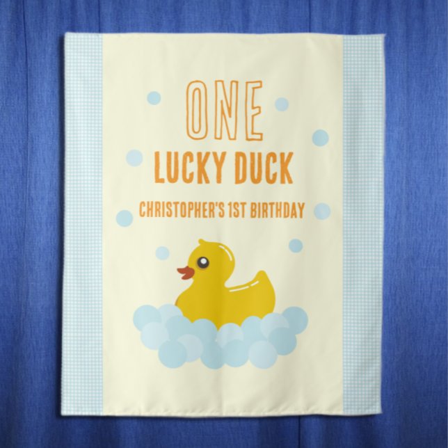 Duck 1st Birthday Tapestry (Creator Uploaded)
