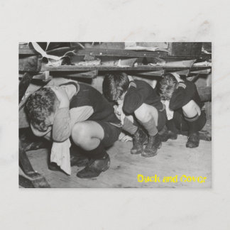 Duck and Cover Postcard