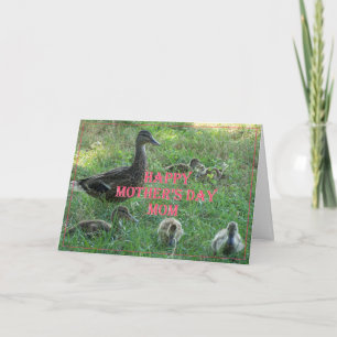 Duck and Ducklings Mother's Day Card