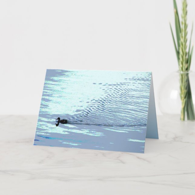 Duck and Ripples Dia del Padre Card (Front)