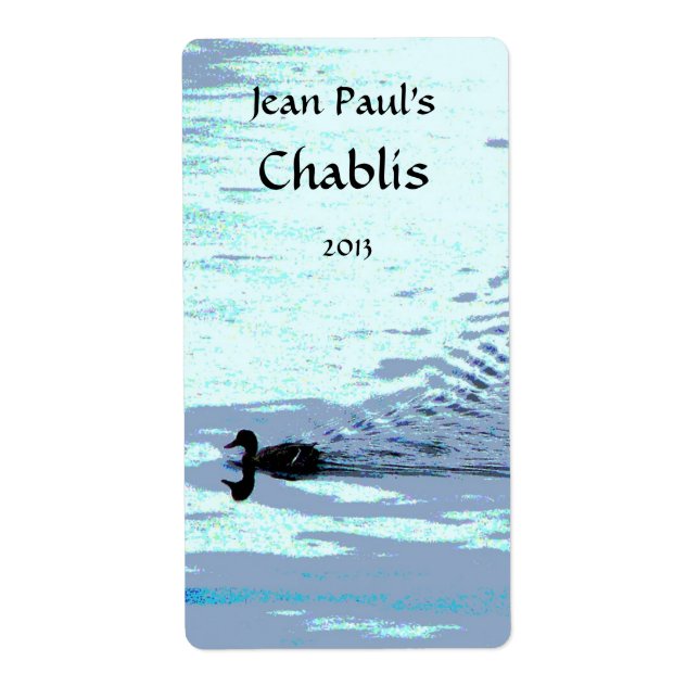 Duck and Ripples Wine Label (Front)