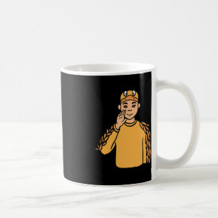 Duck Animal ASL Hand Gesture Deaf Hearing Loss Awa Coffee Mug