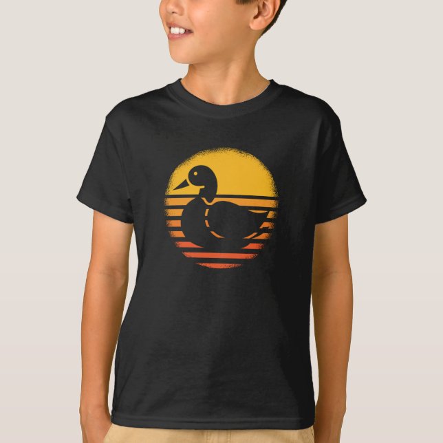 Duck Animal Retro T-Shirt (Front)