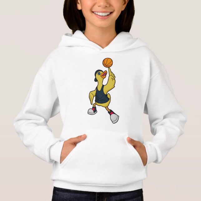 Duck as Baskeball player with Basketball (Front)
