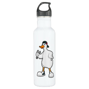 Duck as Craftsman with Tool & Cap 710 Ml Water Bottle